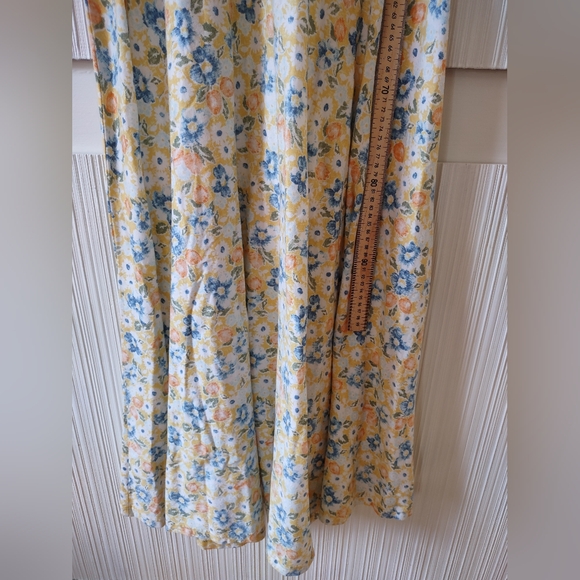 Chaps Petite - Fit-&-Flare Floral Midi Dress - 100% Cotton - Size M - Picture 5 of 10